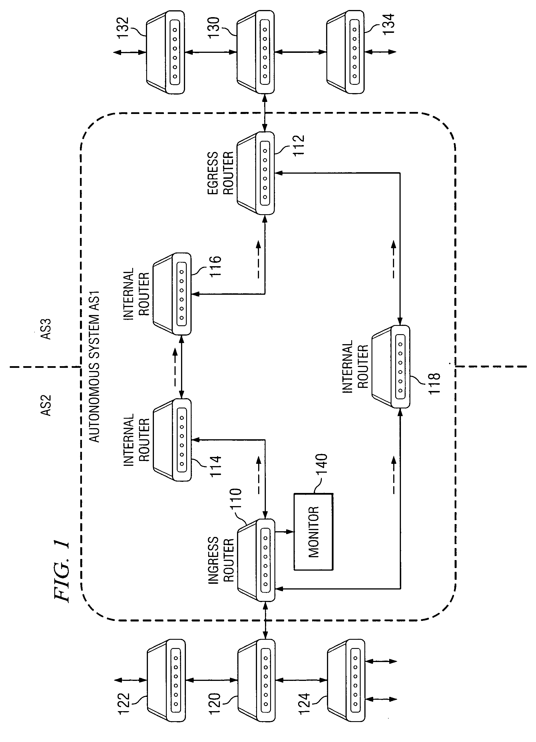 Tracking of traffic engineering topology in an autonomous system