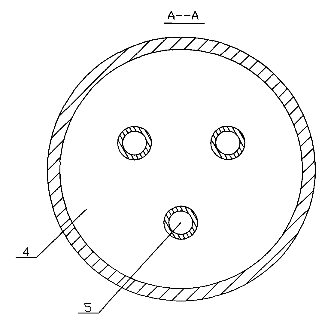 Blowing tube material returner used for circulating fluidized bed boiler