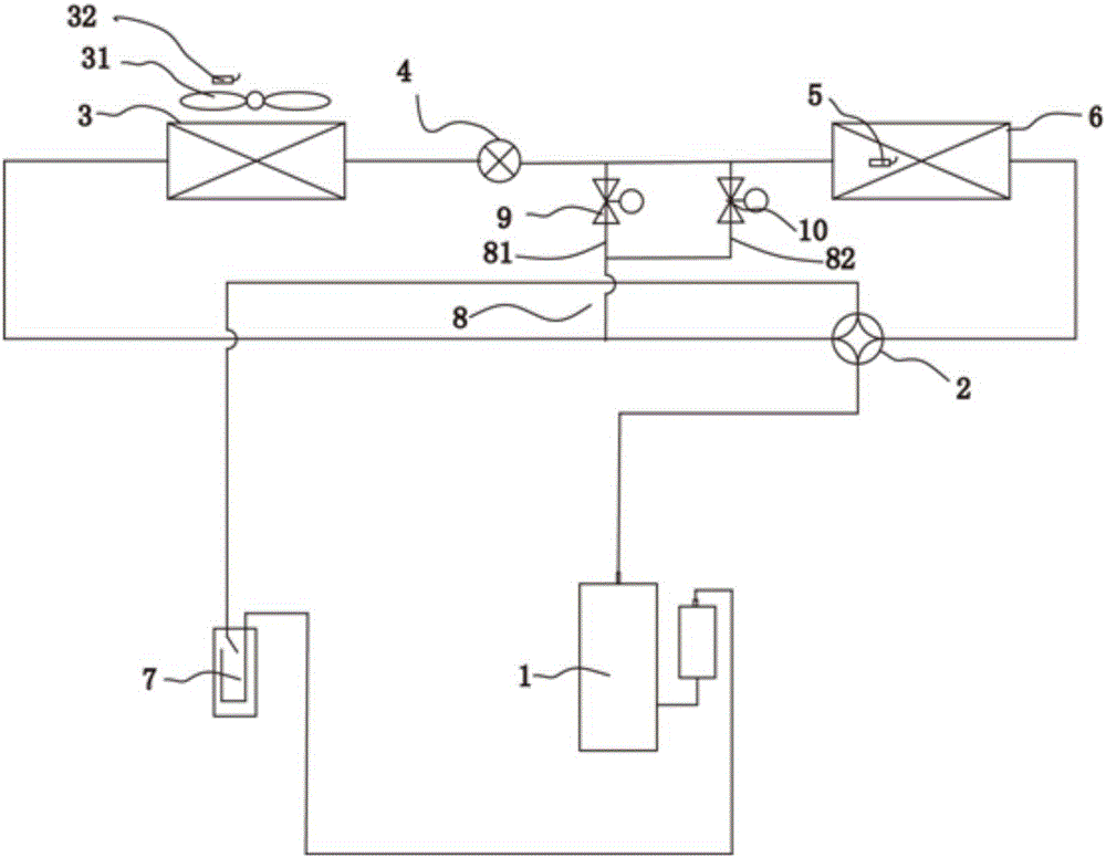 Air-conditioner defrosting system and defrosting control method