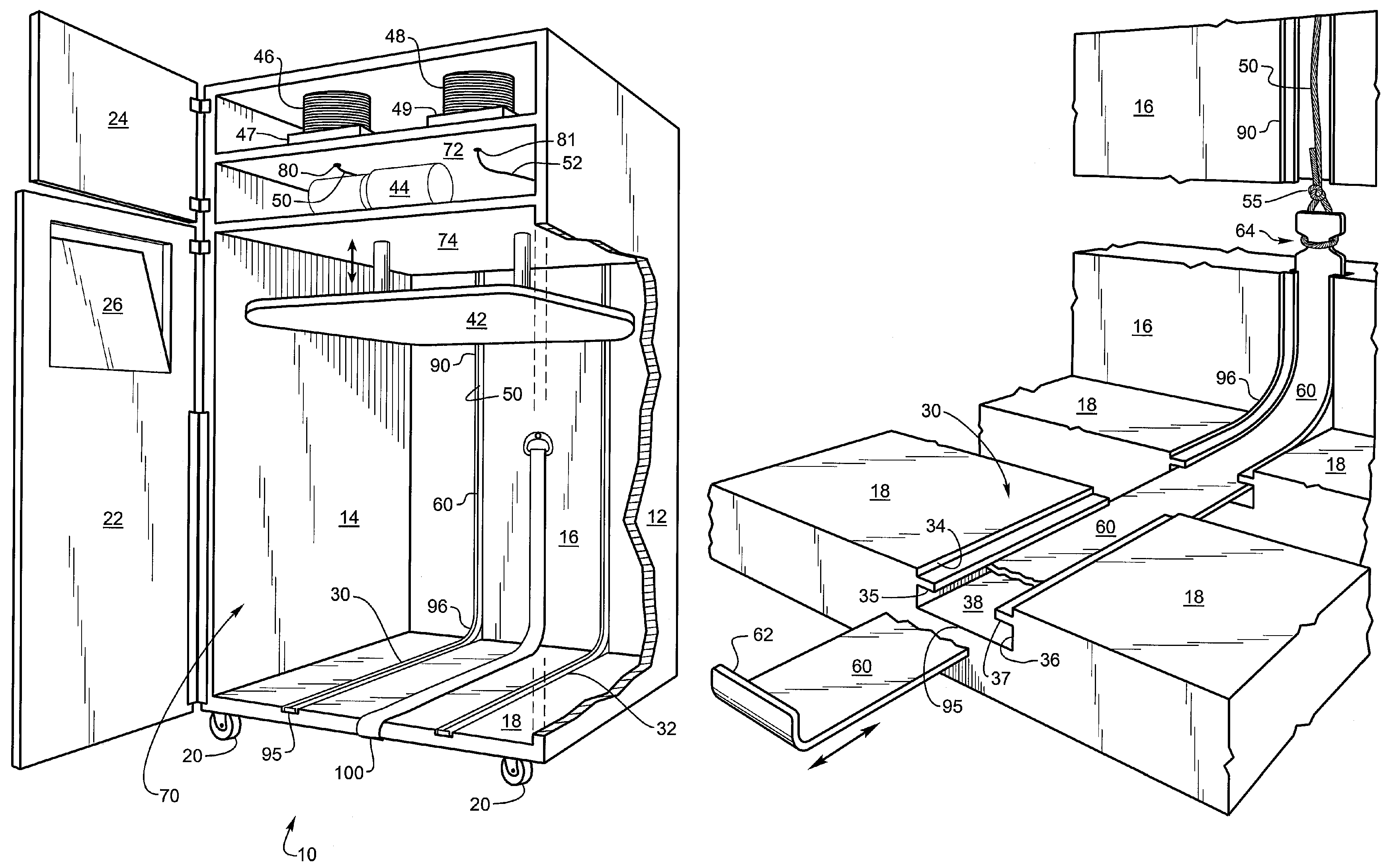 Compactor/baler with built-in supply storage