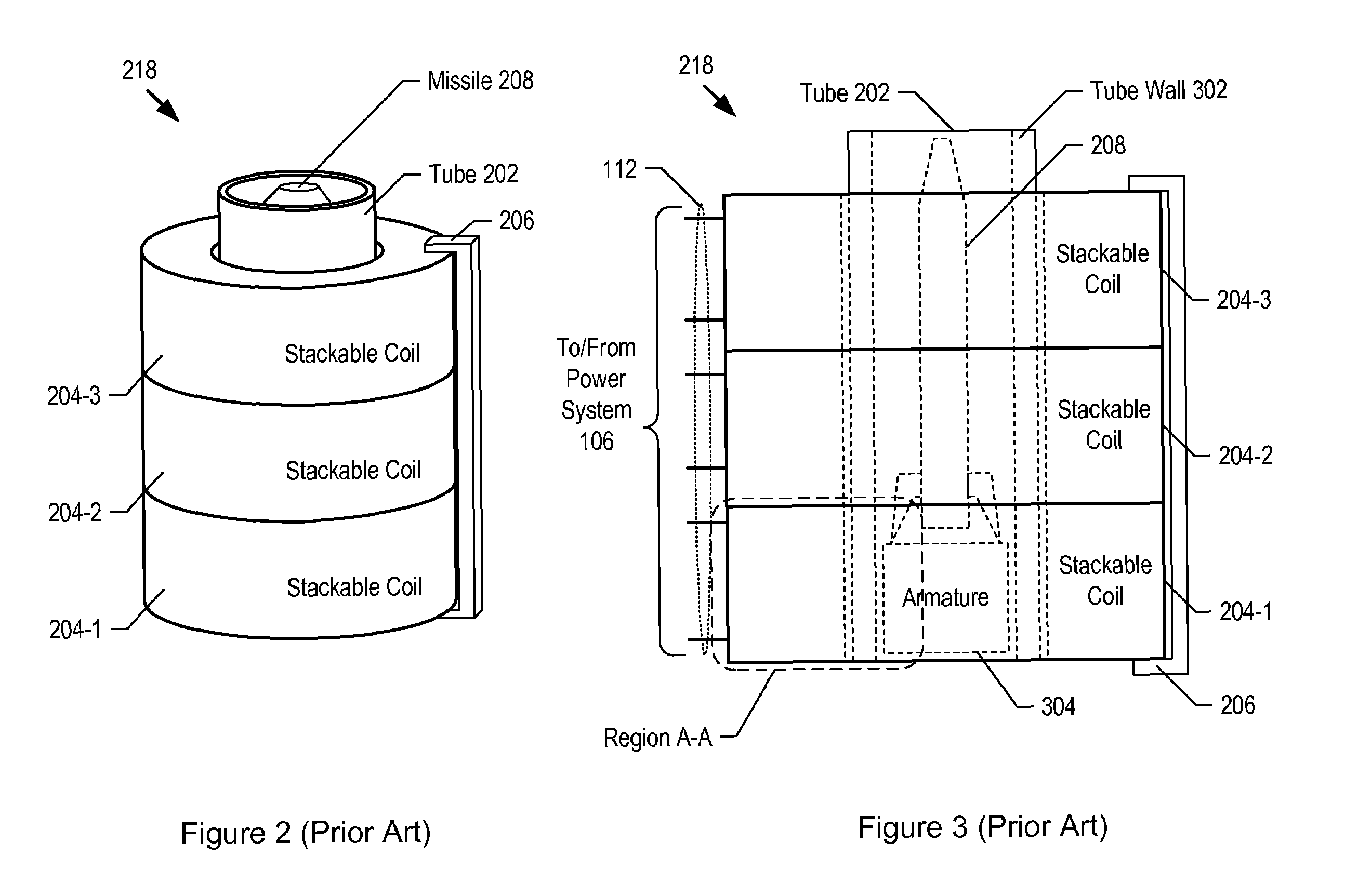 Unitary electro magnetic coil launch tube