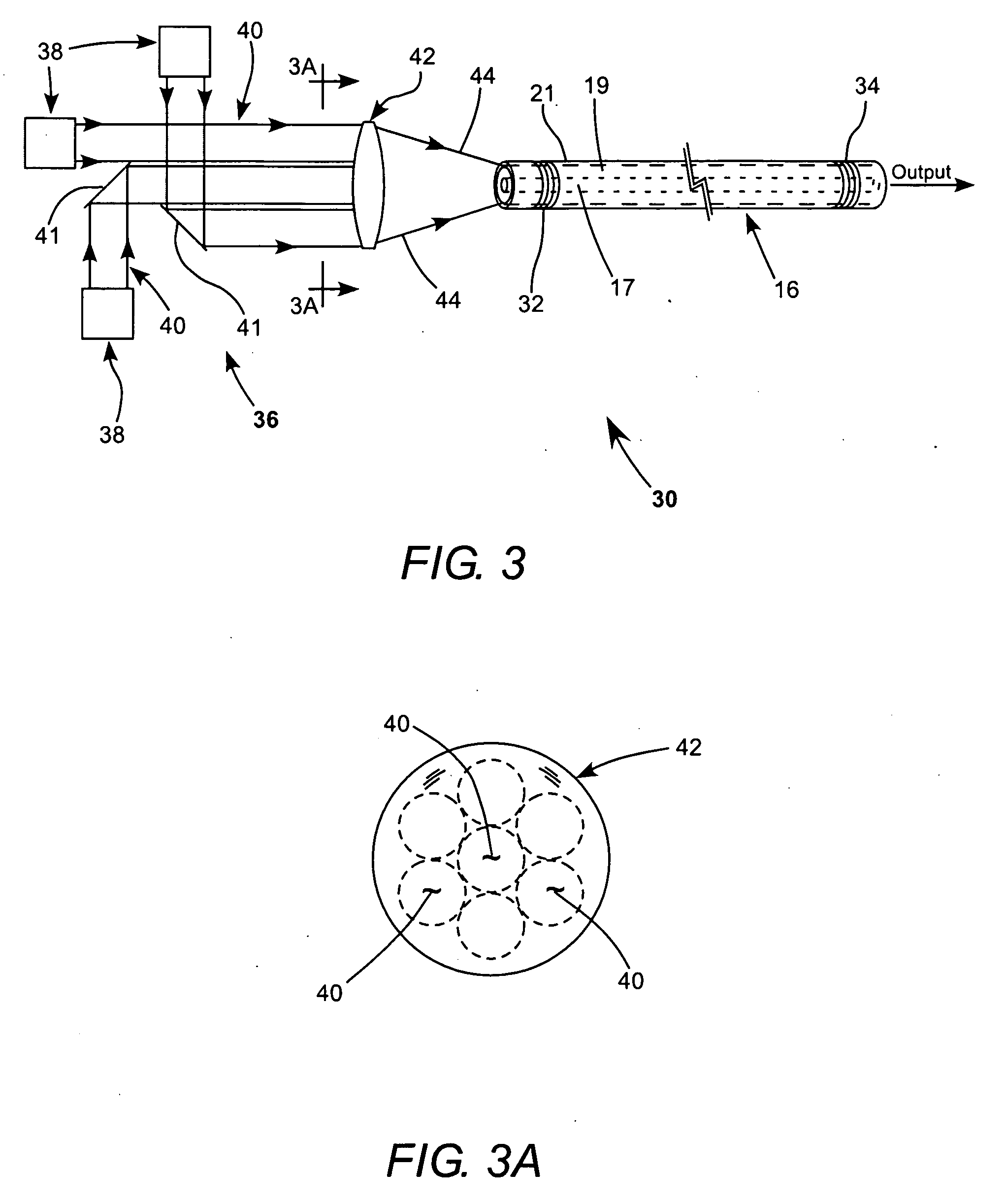 Ops-laser pumped fiber-laser