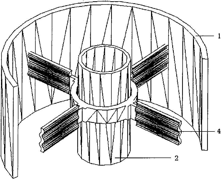 Hollow fiber ultra-filtration membrane assembly having wave division plate