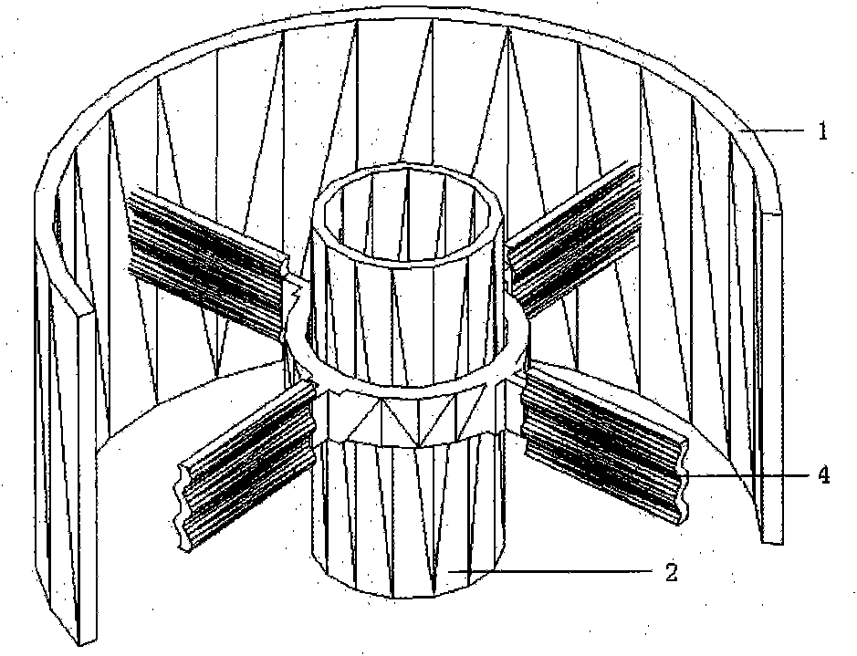 Hollow fiber ultra-filtration membrane assembly having wave division plate