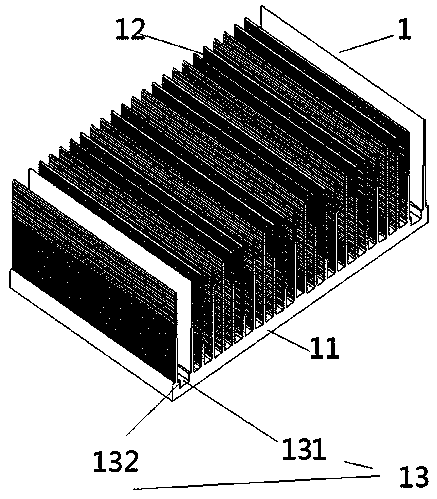 A heat sink with a riveting structure and a riveting process thereof