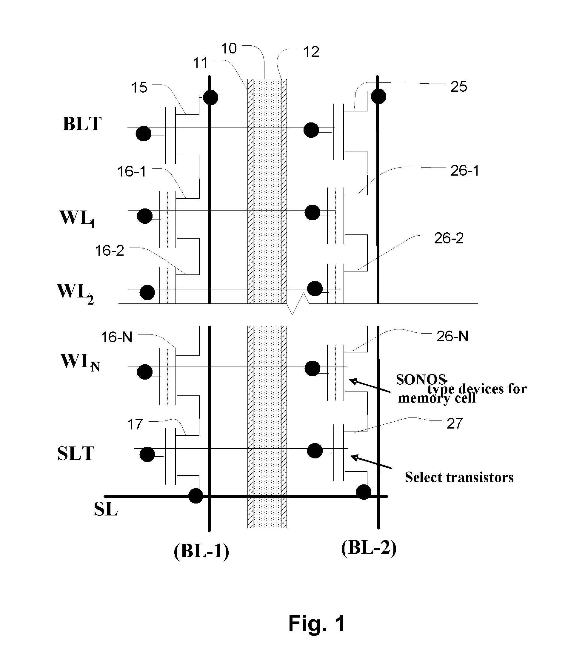 Lateral pocket implant charge trapping devices