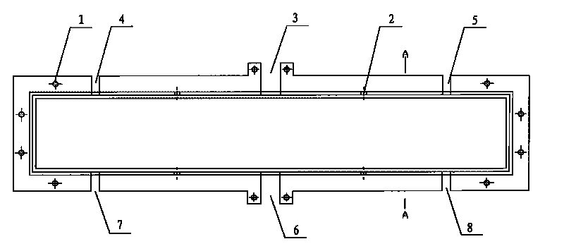 Frame baffle for fixing electromagnetic casting magnetic field-aided generator