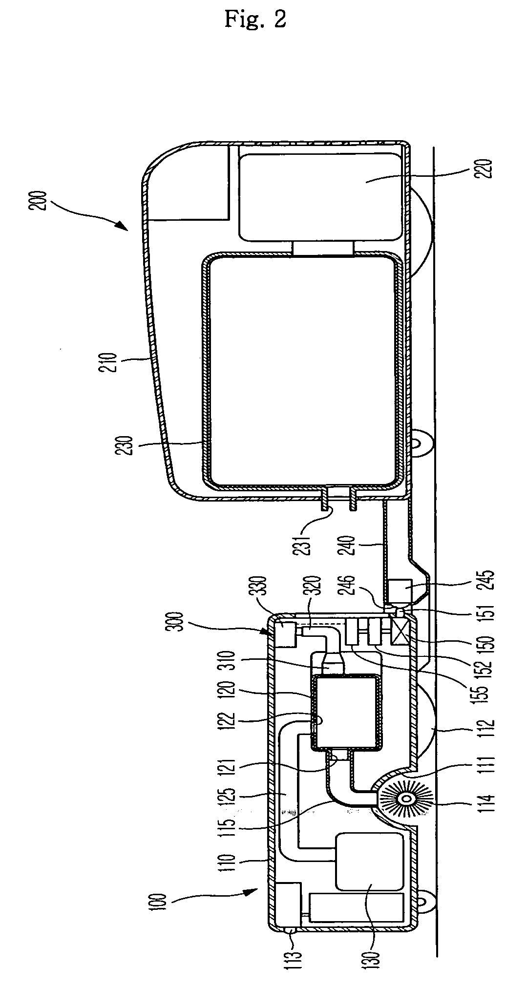 Robot cleaning system and dust removing method of the same