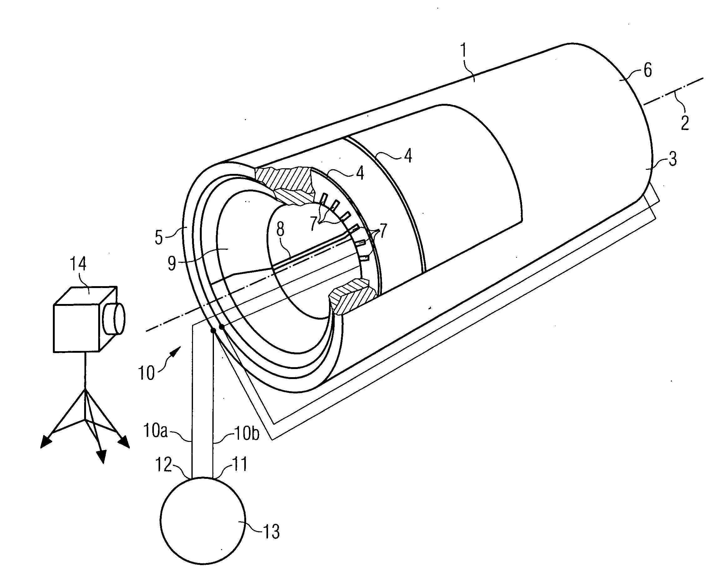 Laminated core testing device