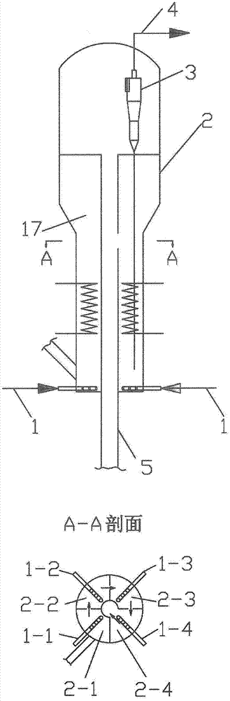 A method for producing low-carbon olefins from oxygen-containing compounds and equipment used therefor