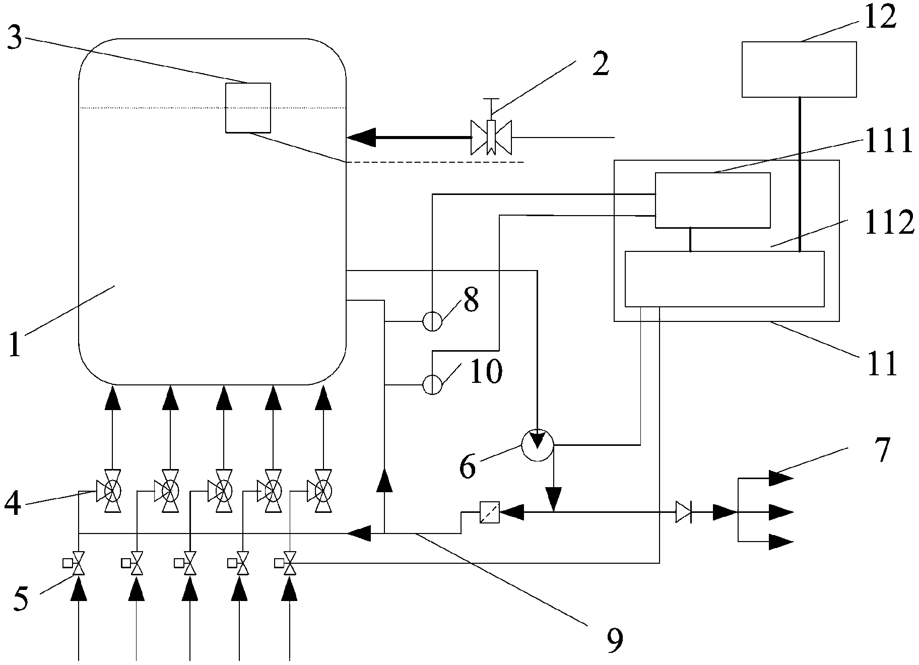 Dual-purpose fertilizing device capable of accurately preparing fertilizer and irrigating clear water and EC+PH adjusting method thereof