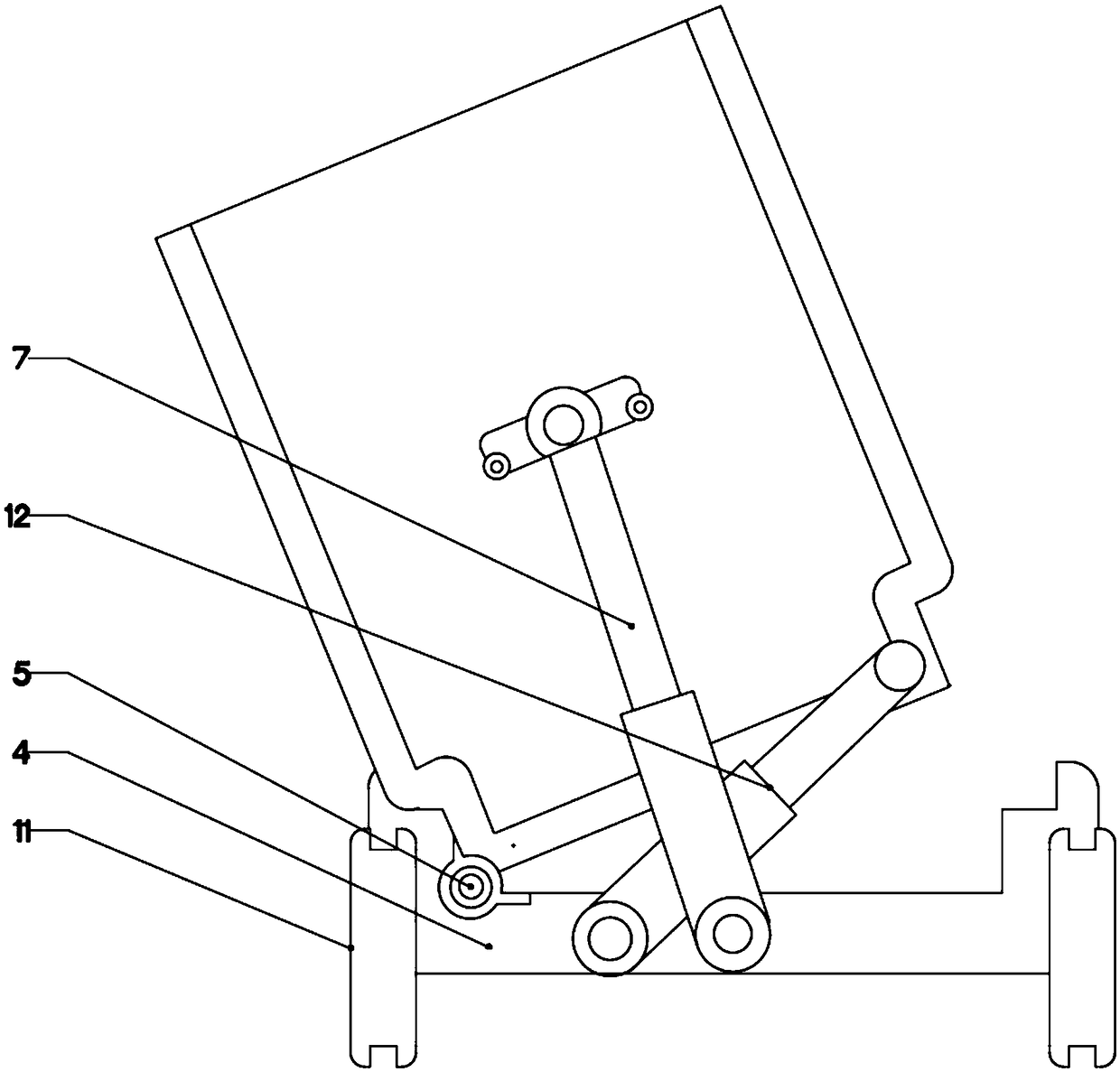 A mine transport vehicle