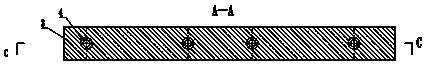 Fire path structure of a carbon roasting furnace