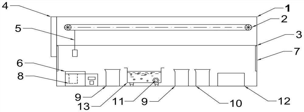 Automatic corrosion simulation testing machine device