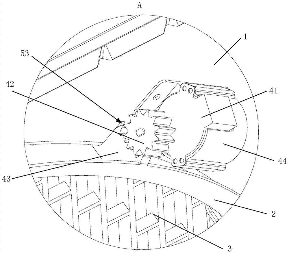 Front panel component of outdoor unit of air conditioner