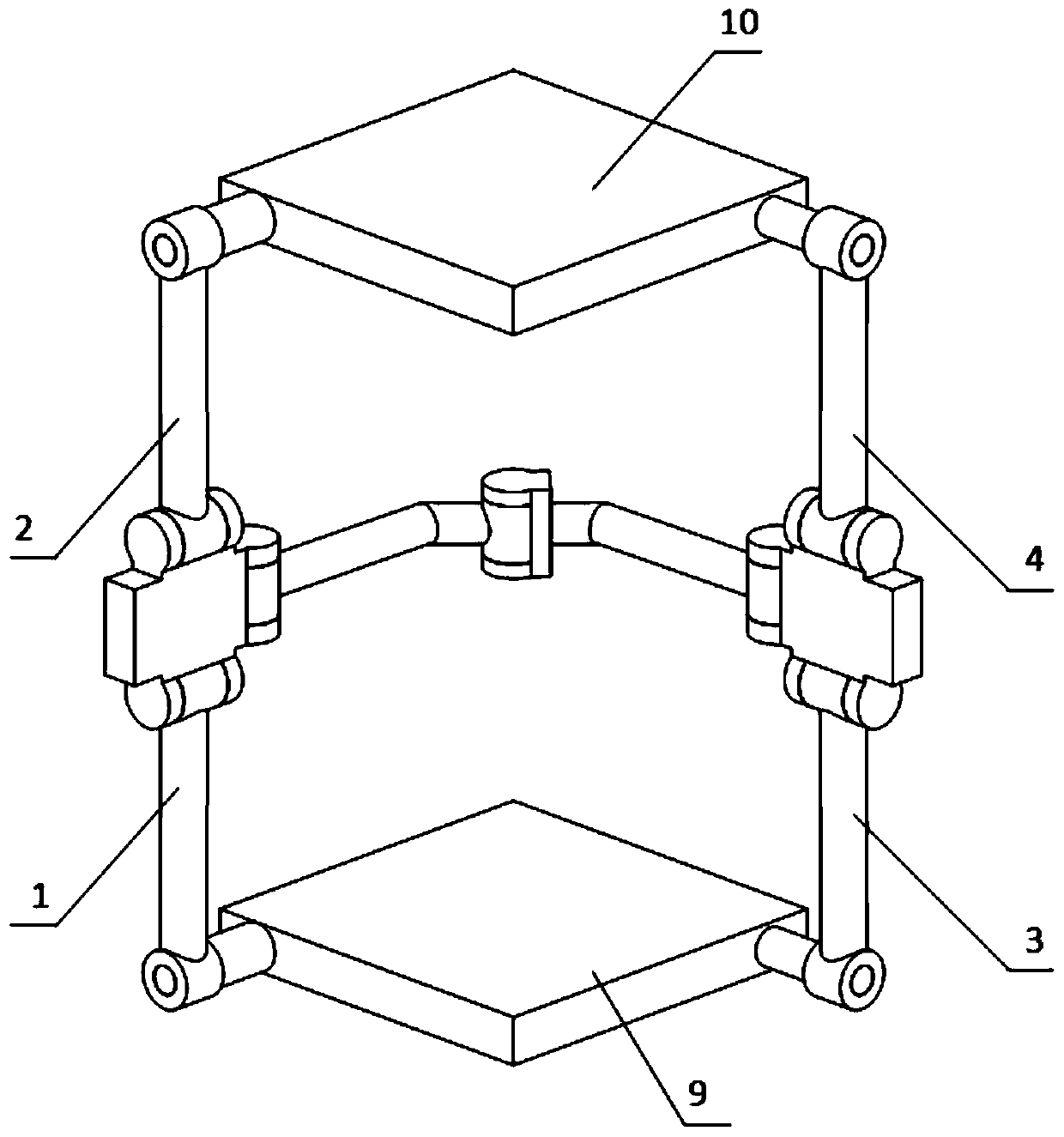 Linkage mechanism capable of achieving precise vertical rectilinear motion