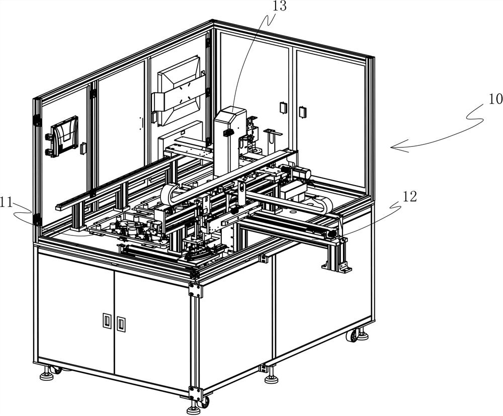 An automatic assembly and packaging production line for an electric iron and an automatic assembly process