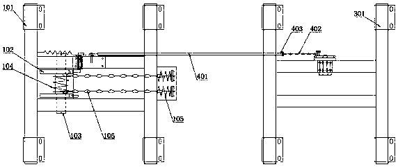 Sensitive adjustable pull rod ball type anti-car device