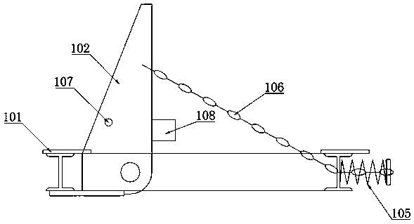 Sensitive adjustable pull rod ball type anti-car device