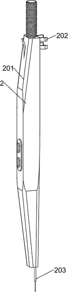 Needle-type electrosurgical pencil for plastic surgery and cleaning device thereof