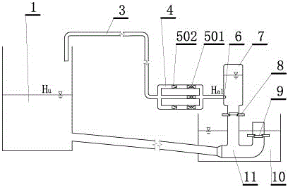 An experimental method and experimental platform for a water hammer pump with adjustable head