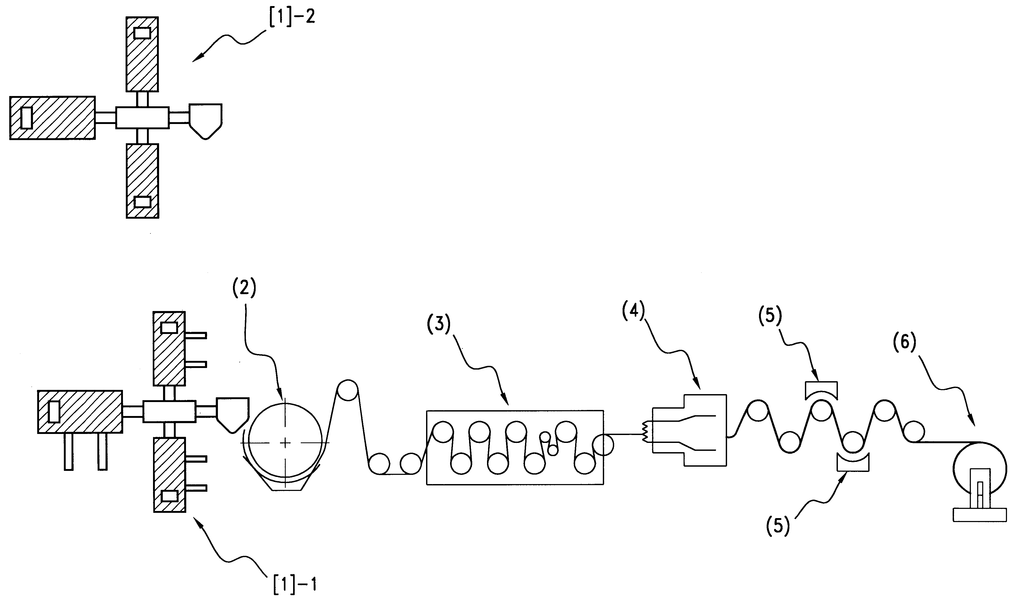 Process for producing a 3-layer co-extruded biaxial-oriented polypropylene synthetic paper and transparent film for in-mold label