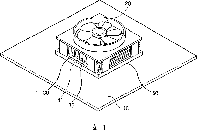 Cooling device with carbon nanaotube coating and method of forming the same