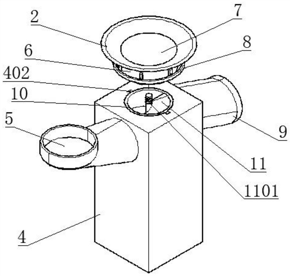 Double-cone rotary vacuum drying device and feeding method for copper powder drying