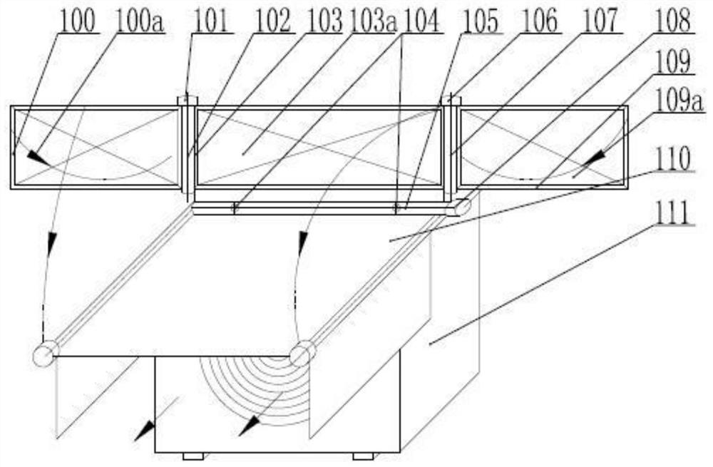 A solar air conditioner outdoor unit and battery panel connection device