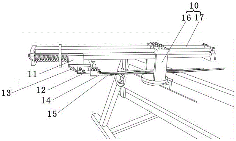 Stretching device for garment ironing machine