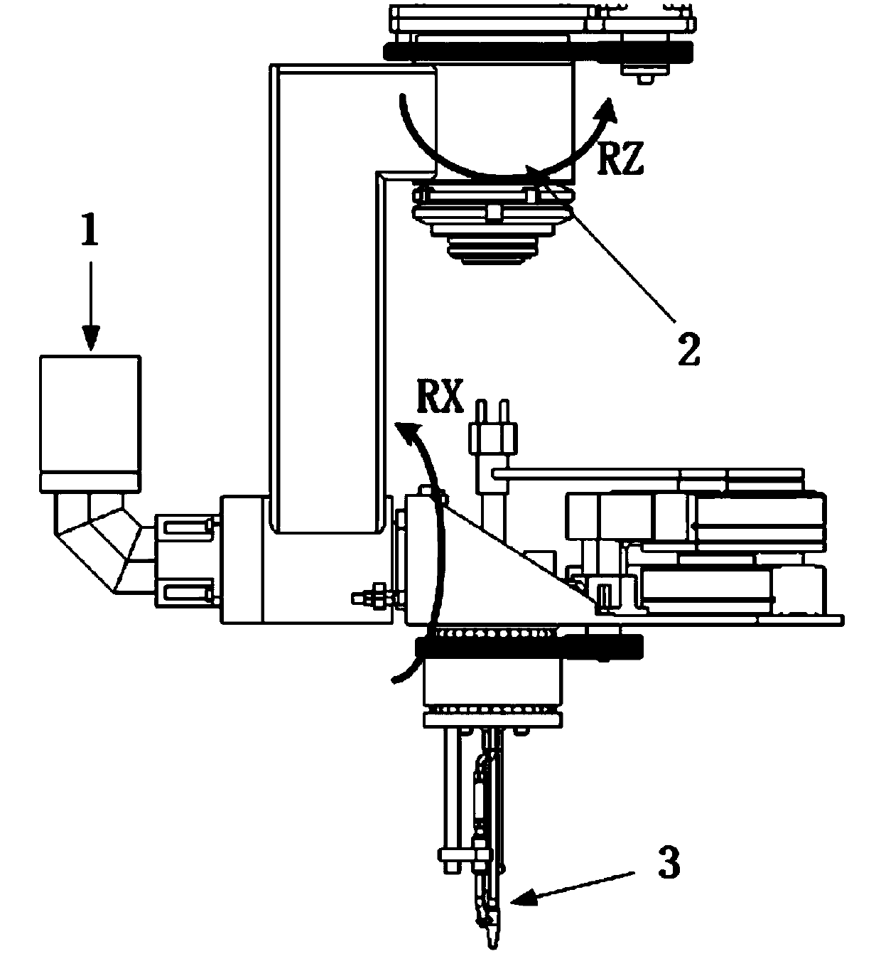 A method and device for maintaining the verticality of the musket head for complex outer plate processing of the hull