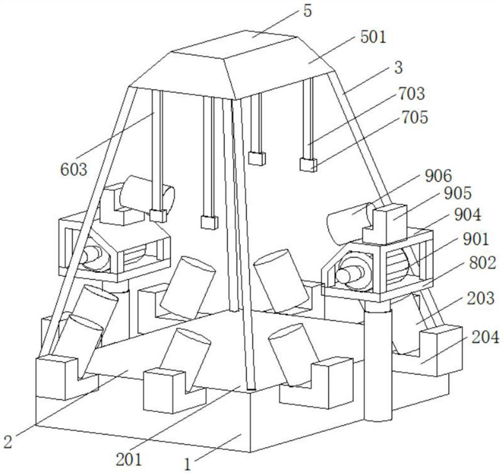 VR parachute simulator equipment