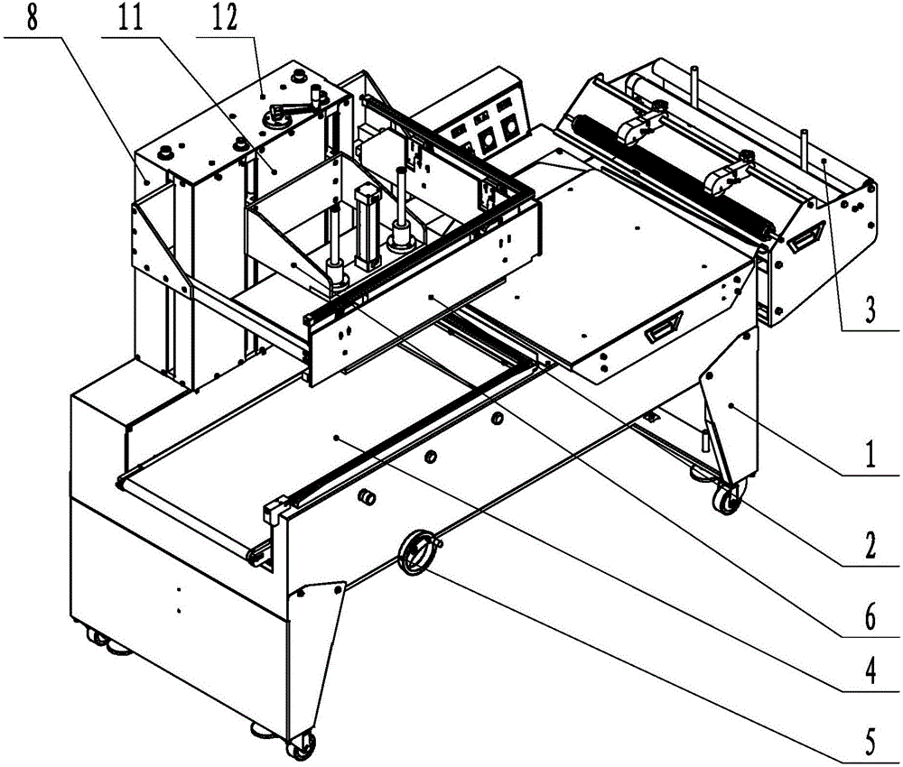 Film sealing and cutting machine