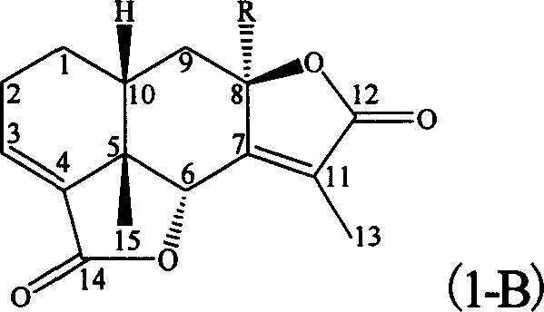 Eremophil dilactone with tumour cell growth inhibiting activity and its use