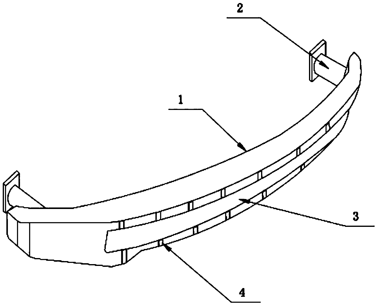 Automobile front anti-collision beam