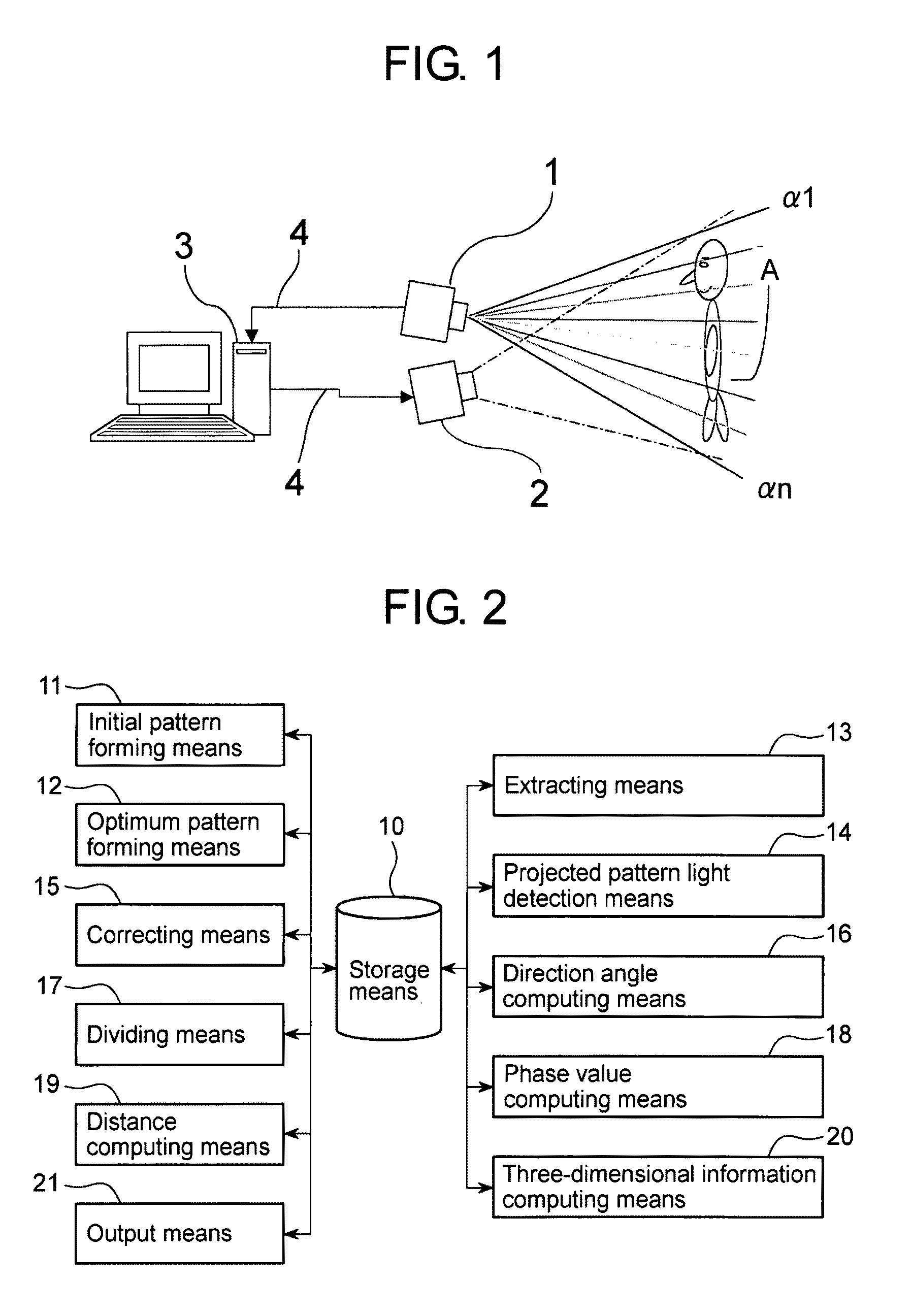 Three-dimensional measuring apparatus, three-dimensional measuring method, and three-dimensional measuring program