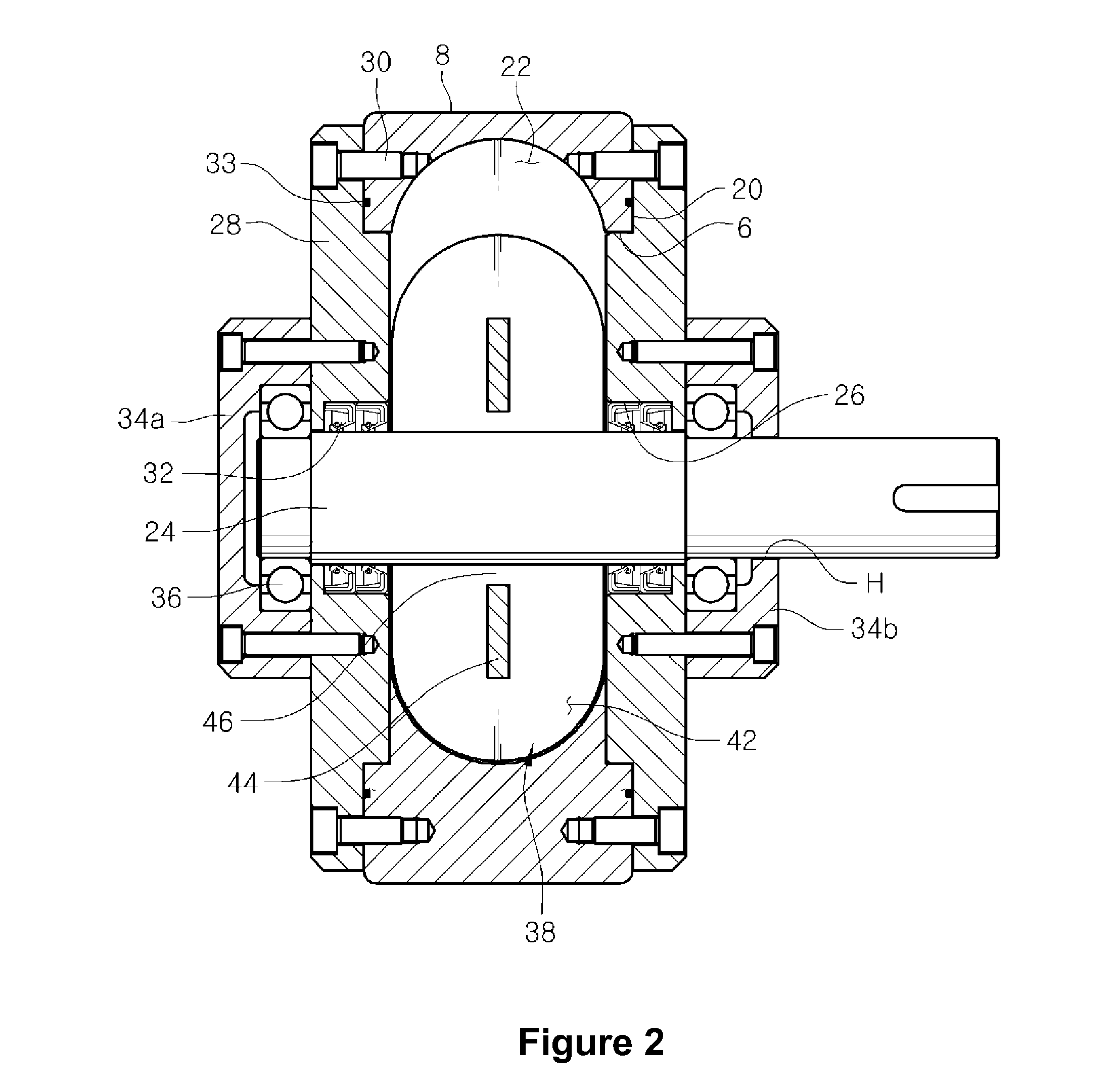 Hydraulic power generation motor