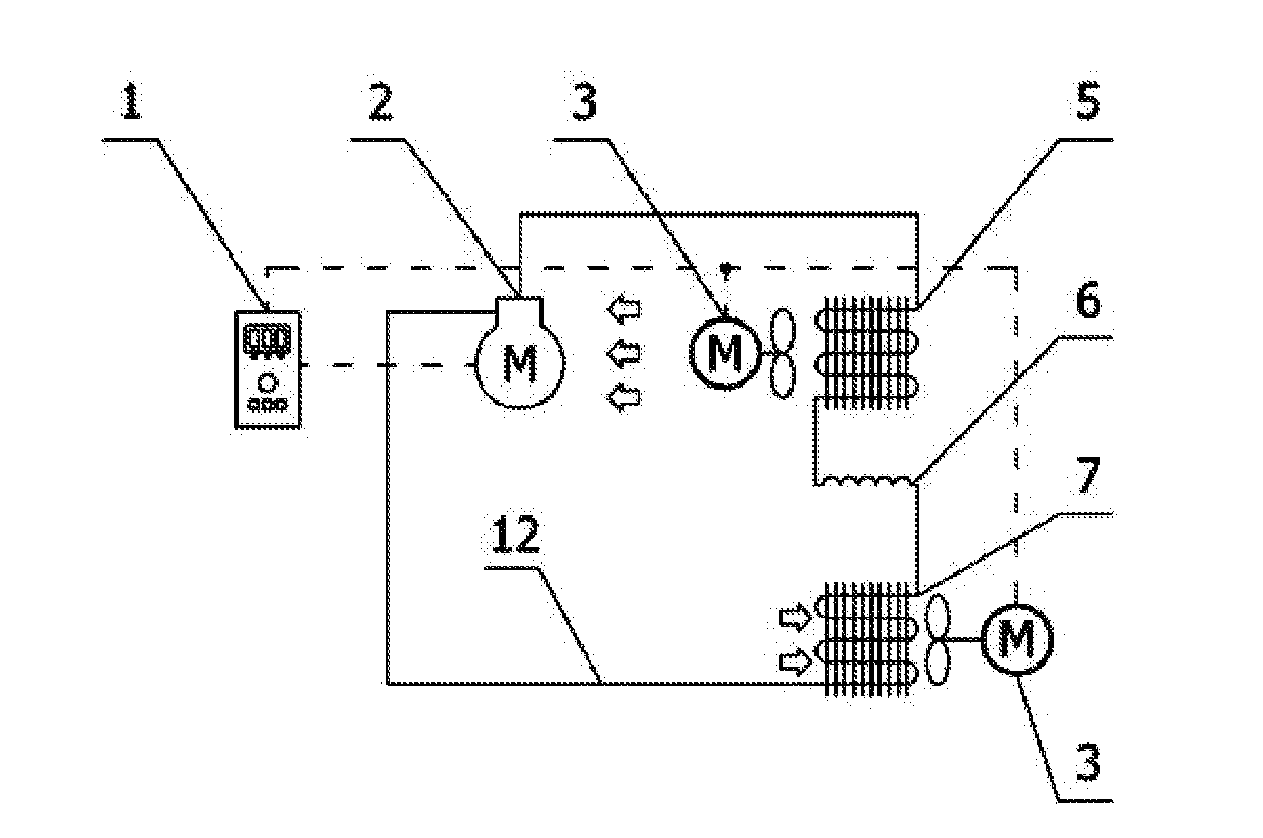 Refrigerating capacity control device, a testing apparatus and a refrigerating control method using the device