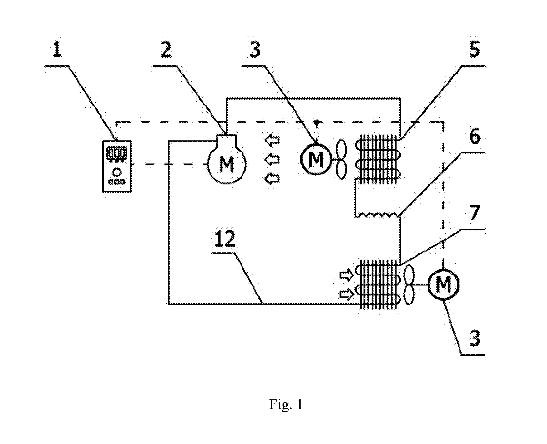 Refrigerating capacity control device, a testing apparatus and a refrigerating control method using the device