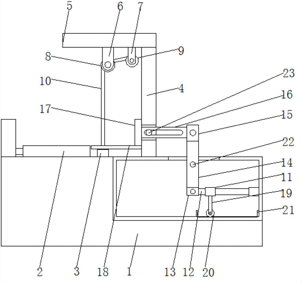 Raw hollow brick cutting machine