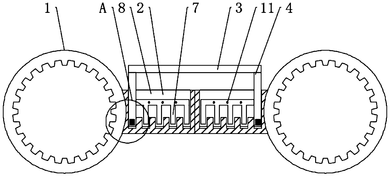 Pipeline based on electrical control for water cooling device