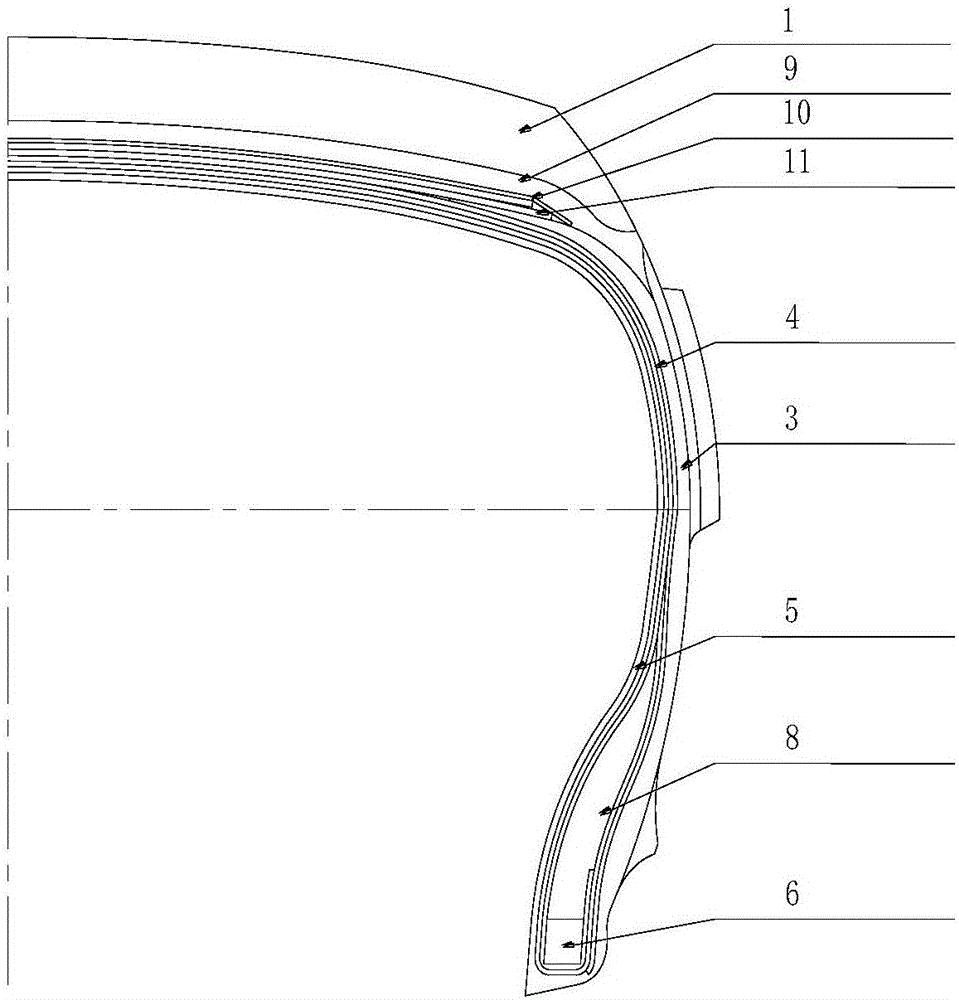 All-steel mud-field tire