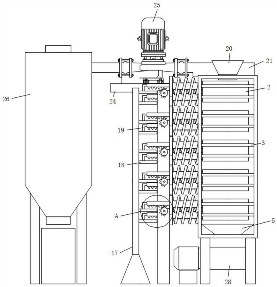 Drying device for processing trichosanthes kirilowii maxim seeds