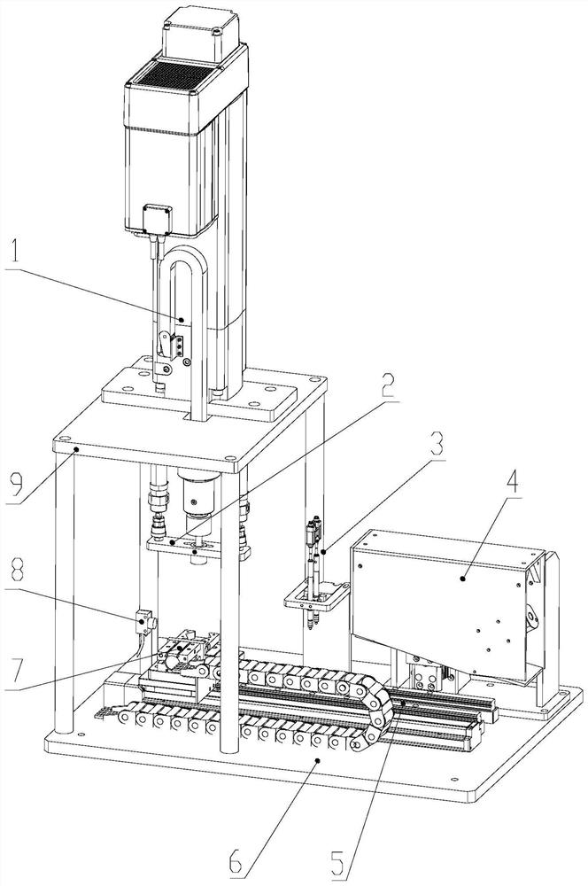 Motor pin shearing and gear press-fitting device and method