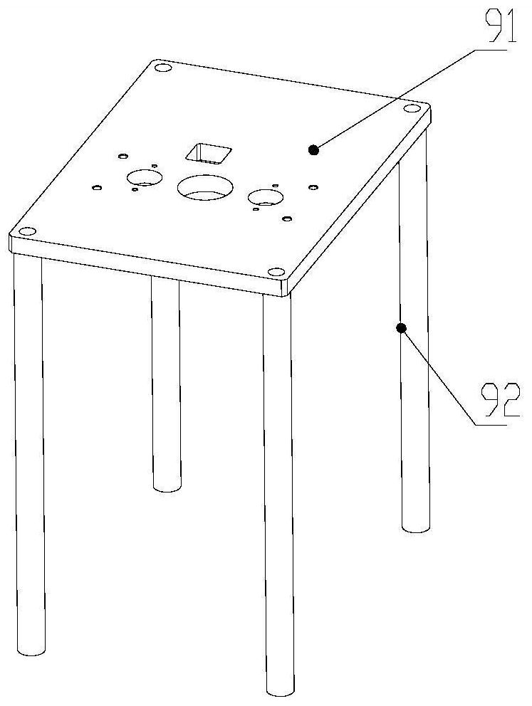 Motor pin shearing and gear press-fitting device and method