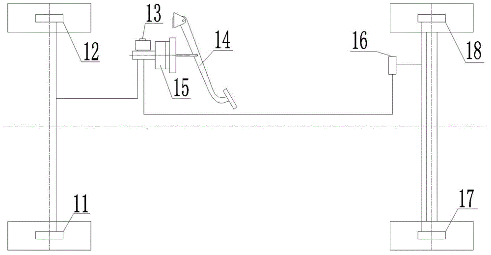 Running brake system and vehicle