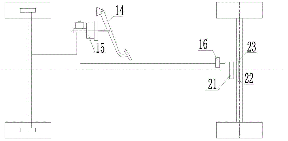 Running brake system and vehicle