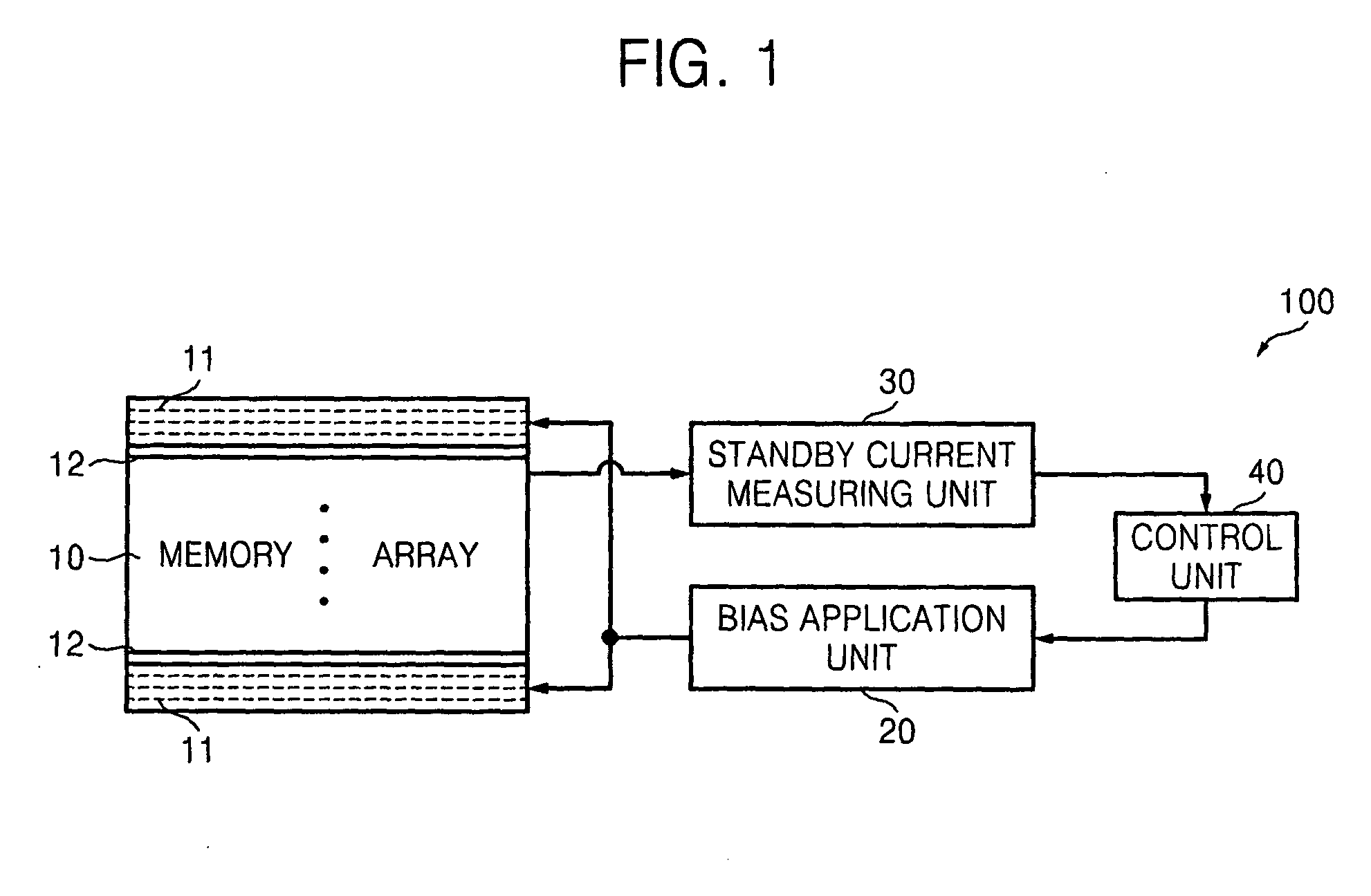 Semiconductor memory device and method of reducing consumption of standby current therein