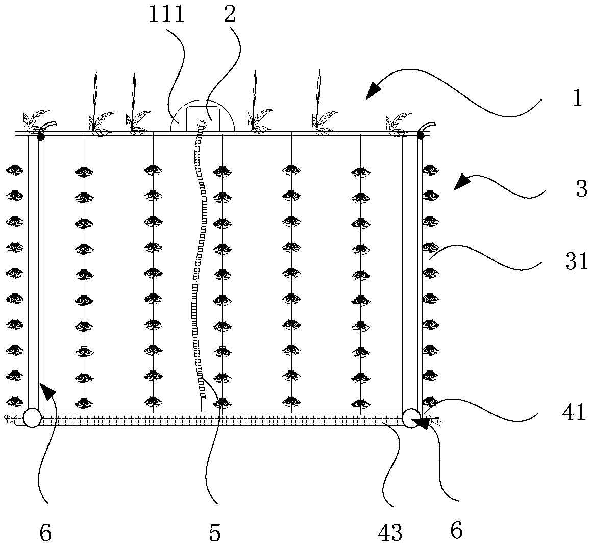 Water body purifying device and method