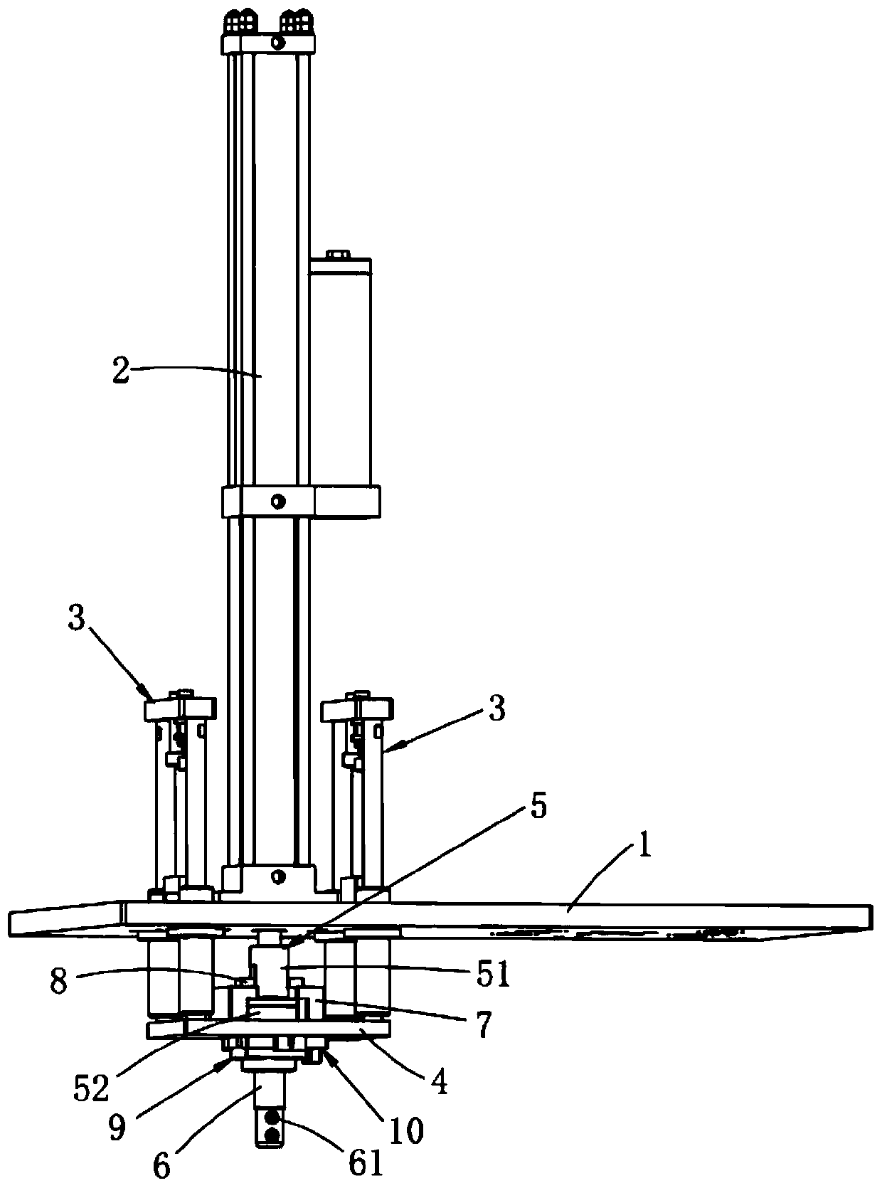 A bush pressing mechanism